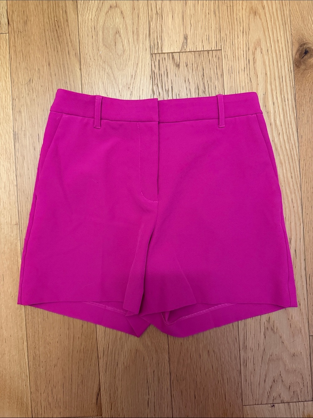 Express Fuchsia High-Rise Tailored Shorts